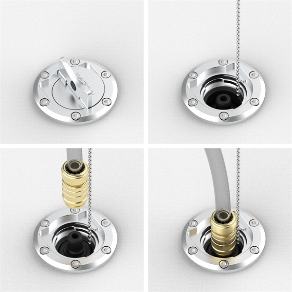 DF WIN 01A – Deck Filler WATER IN - holed flange - Image 6