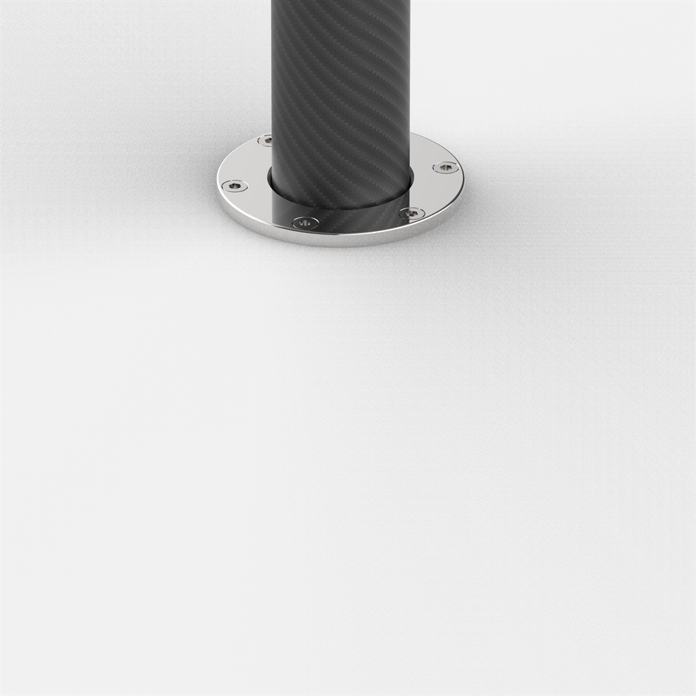 AWB60AX – Ø 61 mm Awning post base AISI 316 - Image 3