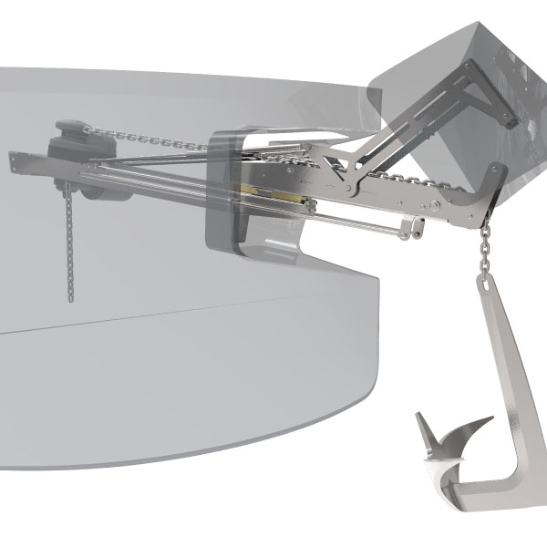 BWR500 DP3 – Retractable bow roller stroke 500 mm - Image 3