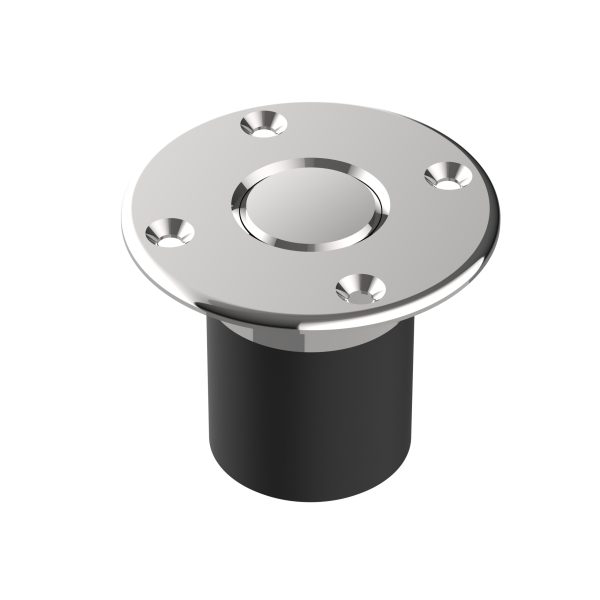 AWB-SCR AC – Base con flangia forata e chiusura automatica per fissaggio a vite