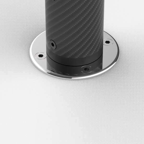 AWB-SCR AC – Base con flangia forata e chiusura automatica per fissaggio a vite - immagine 4